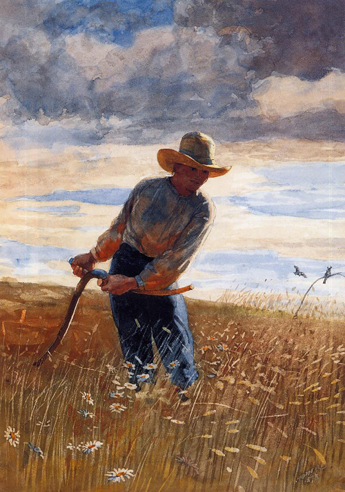 (image for) Handmade oil painting Copy paintings of famous artists Winslow Homer's paintings The Reaper - Click Image to Close